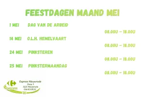 Feestdagen maand mei